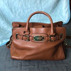 Michael Kors Saffiano Leather Hamilton Satchel